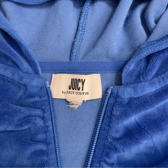 Juicy Couture Blue Jack-et/ Blue Splash Color/ Cropped/ Long Sleeve - Picture 6 of 12